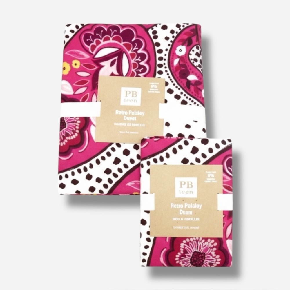 🌸New🌸 Twin Pottery Barn Teen Duvet Cover Set NWT